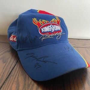 Marcos Ambrose Ford Racing #59 Baseball Cap Signed Hat Adjustable Kingsford Glad